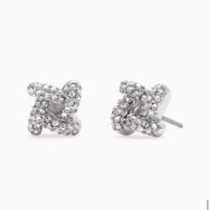 Stella & Dot Pave Knot Studs